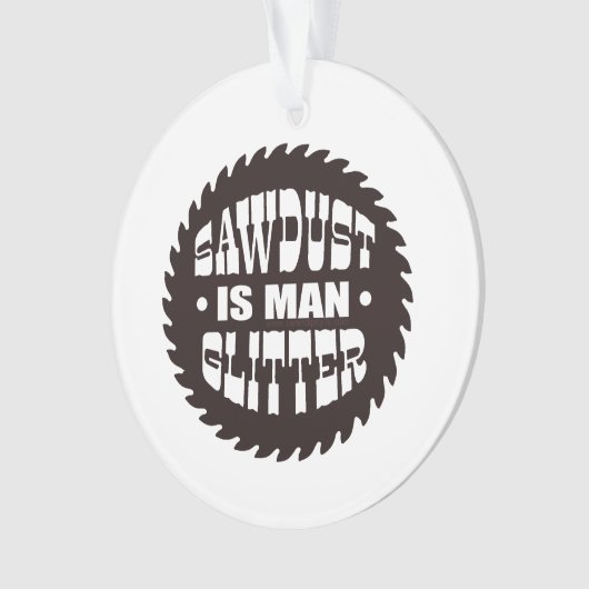 Man Glitter Ornament (voorkant)