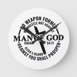 Man Gods, geen wapen tegen Mij gevormd zal voors Ronde Klok