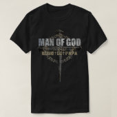 Man Gods Hus Papa Christelijk Kruis Vaders Da T-shirt (Design voorkant)