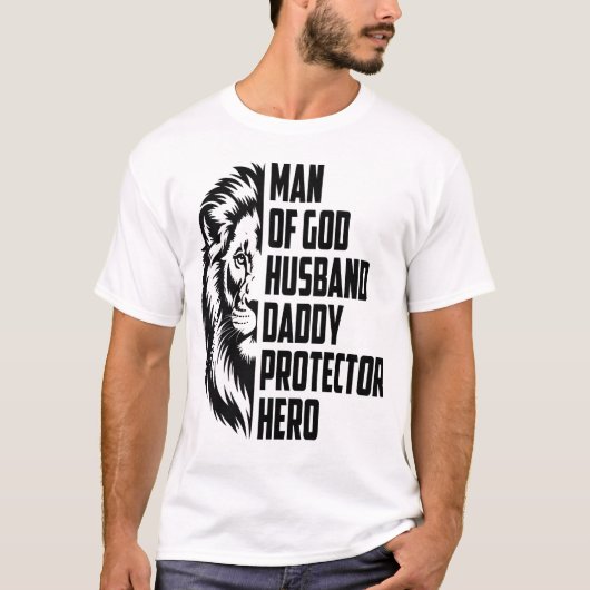 Man Gods Leeuwenman T-shirt (Voorkant)