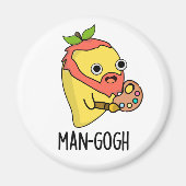 Man-gogh Funny Artist Mango Pun Magneet (Voorkant)