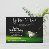 Man Golf Invitation Anniversaire (Debout devant)
