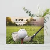 Man Golf Invitation Anniversaire (Debout devant)