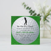 Man Golf Invitation Anniversaire (Debout devant)