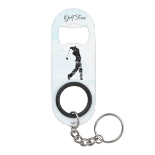 *~* Man Golfen Golf Natuur Tree Pond Golfer Mini Mini Flessenopener