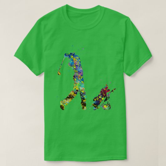 Man golfer t-shirt (Design voorkant)