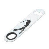 *~* Man Golfing Cursus Tree Pond Golfer Speed Flessenopener (Voorkant Gekanteld)