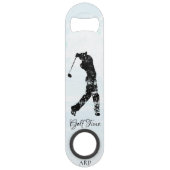 *~* Man Golfing Cursus Tree Pond Golfer Speed Flessenopener (Achterkant)