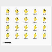 Man-gost Grappig Halloween Mango Spook Pun Ronde Sticker (Vel)