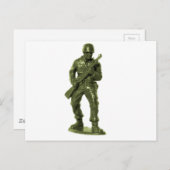 Man Groen Leger Briefkaart (Voorkant / Achterkant)
