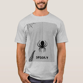 man half t-shirt spinnen ontwerp