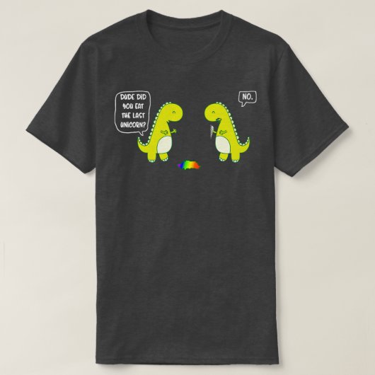 Man, heb je de laatste Unicorn opgegeten? T-shirt (Design voorkant)