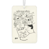 Man heeft een kaart nodig voor een open Kantoor Luchtverfrisser (Achterkant)