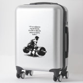 man het opheffen gewichten lichaamsbouwer kunstill sticker (Koffer)