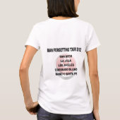 Man het vergeten Tour Tshirt (Achterkant)