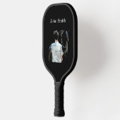 Man Holding Paard Dark Pickleball Paddle (Links)