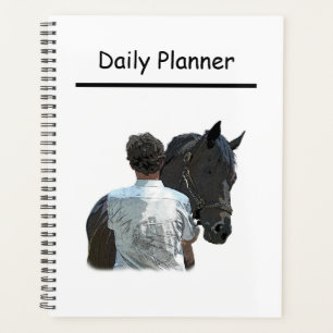 Man Holding Paard Licht Dagelijkse Planner