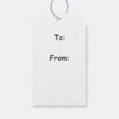 Man Holding Paard Licht Goft Label Cadeaulabel (Achterkant)