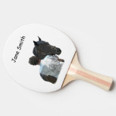 Man Holding Paard Licht Ping Pong Paddle Tafeltennisbatje (Zijkant)