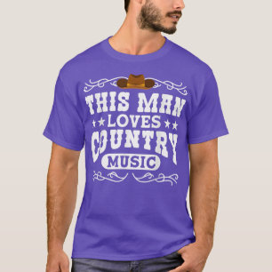 Man houdt van landmuziek voor landmuziekventilator t-shirt