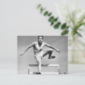 Man Hurdling Briefkaart (Staand voorkant)