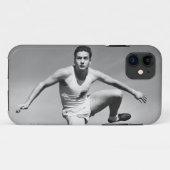Man Hurdling Case-Mate iPhone Case (Achterkant (horizontaal))