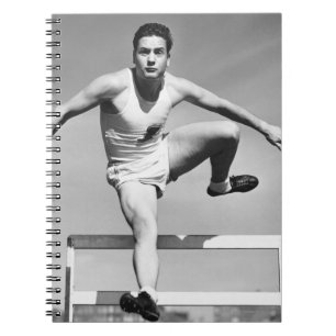 Man Hurdling Notitieboek