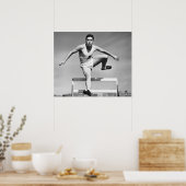 Man Hurdling Poster (Keuken)