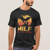 Man I houdt van Falcons  Bird Falconer T-shirt (Voorkant)