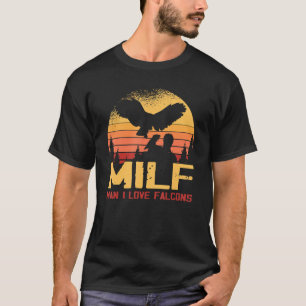 Man I houdt van Falcons Bird Falconer T-shirt