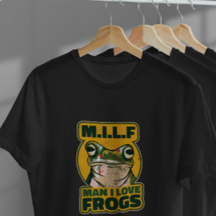 Man I houdt van kikkers T-shirt