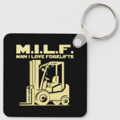Man I Love Forklifts Sleutelhanger (Achterkant)