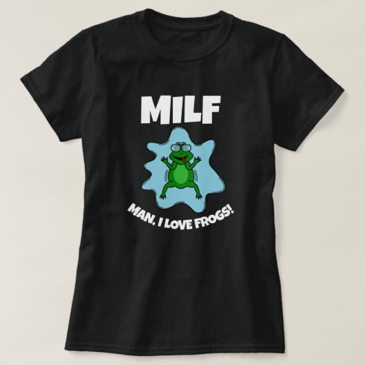 Man I Love Frogs - Funny Quote T-Shirt (Design voorkant)