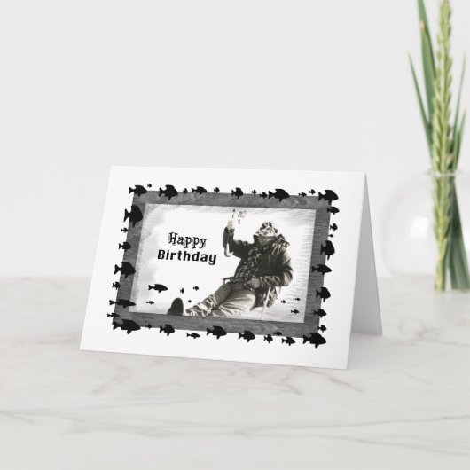 Man Ice Gevist, Verjaardag Kaart (Voorkant)