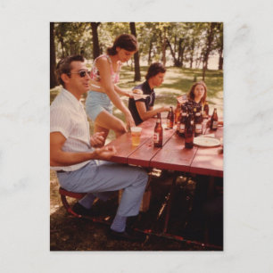 Man, ik hou van bier! - VINTAGE Briefkaart