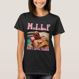 Man ik hou van criminelen Trump Shirt Funny Trump 
