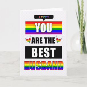 Man Ik hou van je Typografie LGBTQ Rainbow Kaart