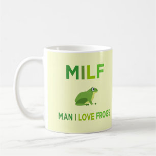 man ik hou van kikkers koffiemok