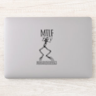 Man Ik hou van kikkers Sticker