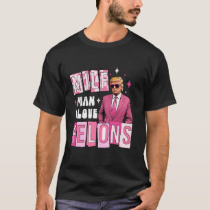 Man Ik hou van misdadigers politiek grappig Trump T-shirt