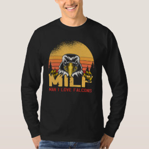 Man Ik Hou Van Valken Vintage Vogel Valkenjager T-shirt