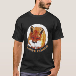 Man Ik hou van vossen T-shirt