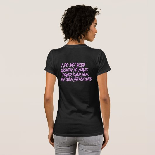 Man Ik voel me als een vrouw single release TShirt (Achterkant volledig)