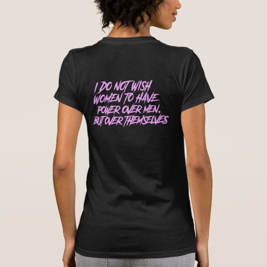 Man Ik voel me als een vrouw single release TShirt (Achterkant)