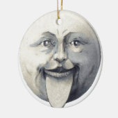 Man in de maan keramisch ornament (Links)