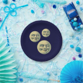  Man in de maan Papieren Bordje (Feest)