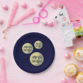  Man in de maan Papieren Bordje (Feest)