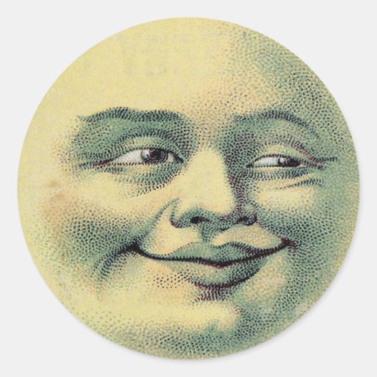  Man in de Maan stickers (groot) (Voorkant)