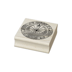 MAN IN DE MAZE - ornamentring Rubberstempel
