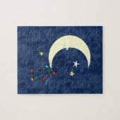 Man in de moonpuzzel legpuzzel (Horizontaal)